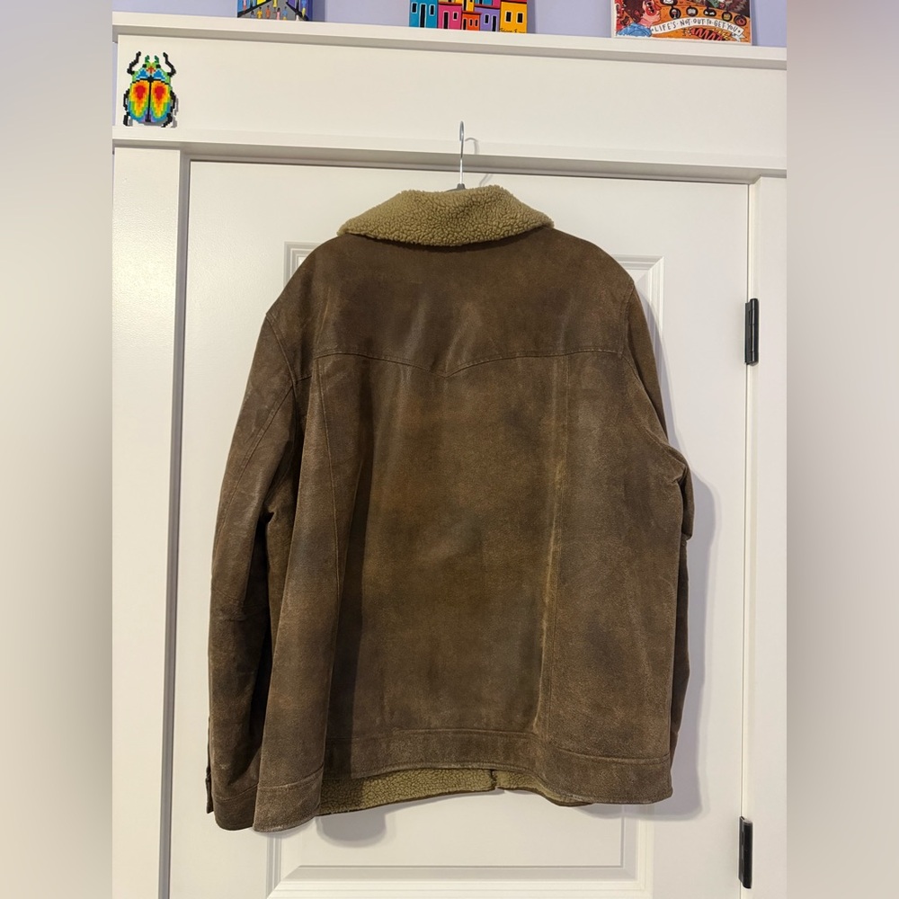 Cherokee Brown Jacket With Shearling Collar - image 4
